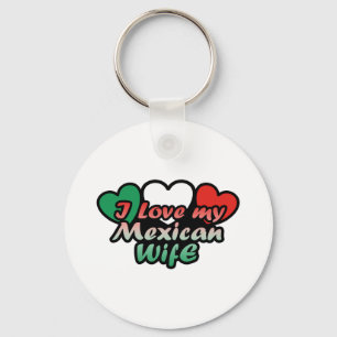I Love My Mexican Wife Keychain
