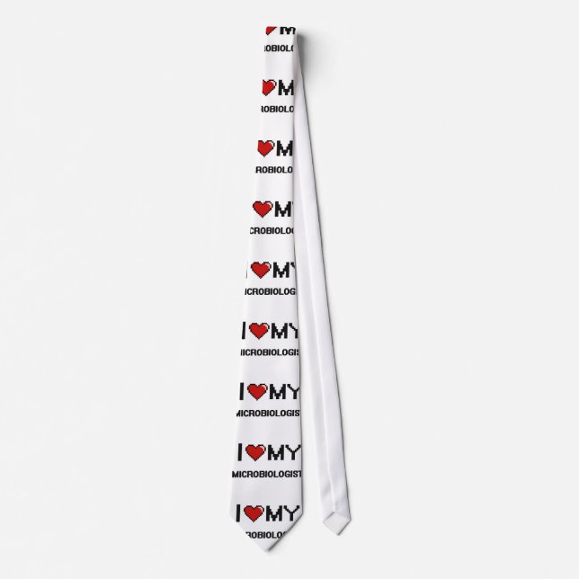 I love my Microbiologist Neck Tie (Front)