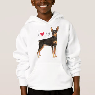 I Love my Min Pin Hoodie
