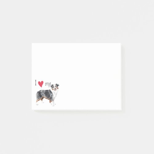 I Love my Mini American Shepherd Post_it Notes