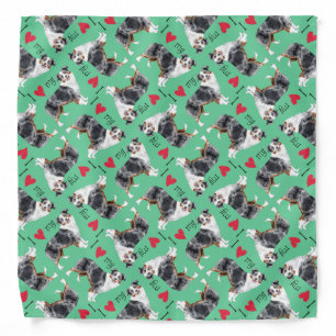 I Love my Miniature American Shepherd Bandana