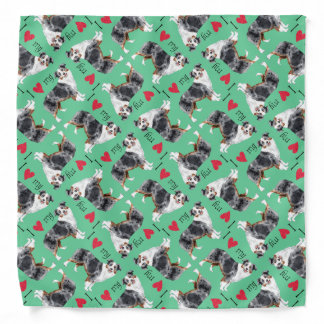 I Love my Miniature American Shepherd Bandana