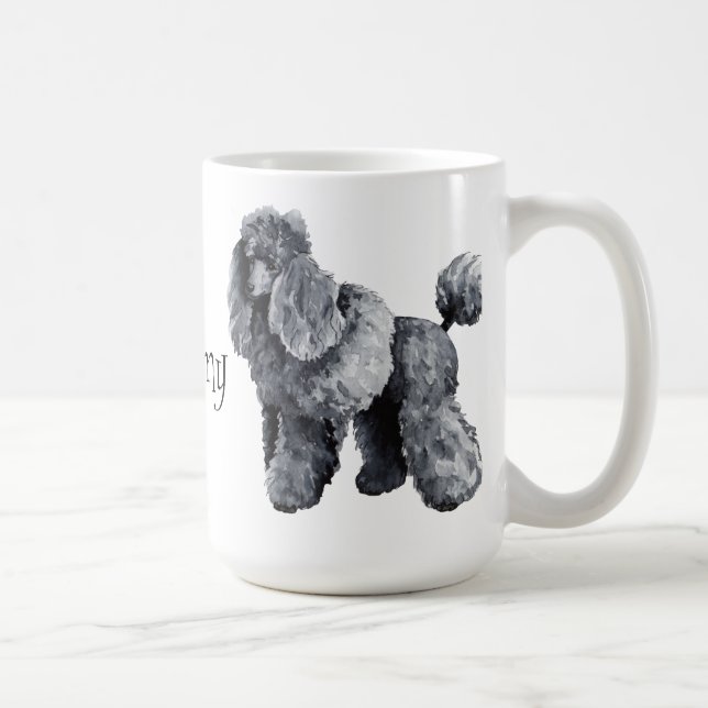 I Love my Miniature Poodle Coffee Mug (Right)