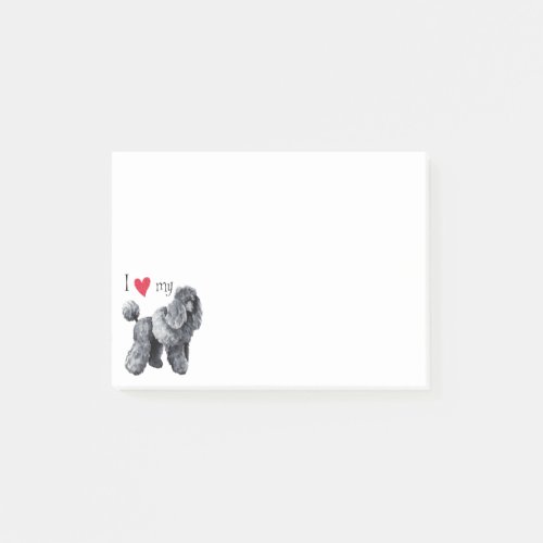 I Love my Miniature Poodle Post_it Notes