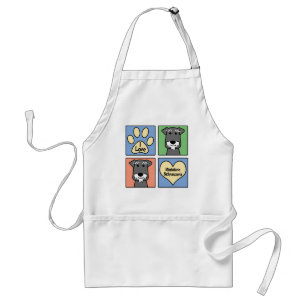 I Love My Miniature Schnauzer Adult Apron