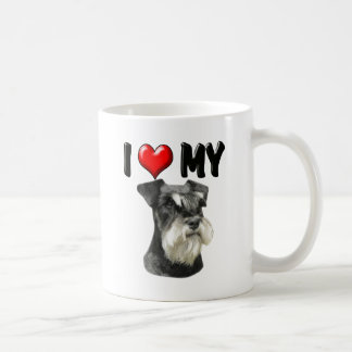 I Love My Miniature Schnauzer Coffee Mug