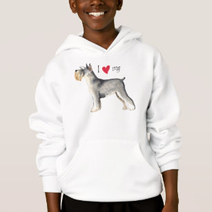 I Love my Miniature Schnauzer Hoodie