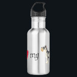 I Love my Miniature Schnauzer Stainless Steel Water Bottle<br><div class="desc">Show your love for your special dog with this I love my Miniature Schnauzer original design. Great for Schnauzer-loving family and friends.</div>