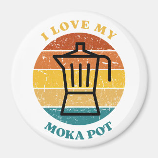 I Love My Moka Pot Magnet