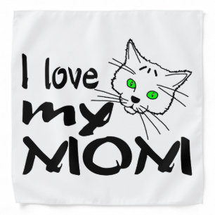 I Love My Mom Bandana