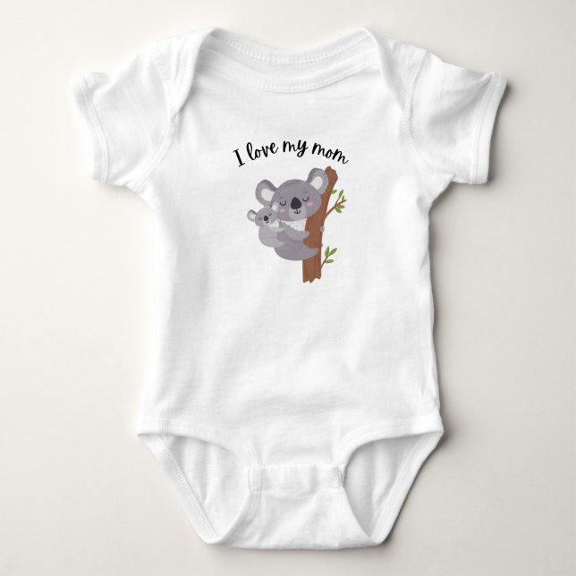 I love my mom bodysuit - new babies, Mother's Day (Front)