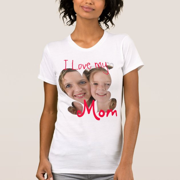 Personalized I love my mom custom photo 