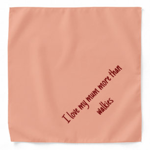 I love my mom dog bandana 