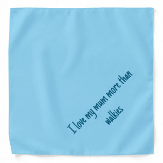 I love my mom dog bandana