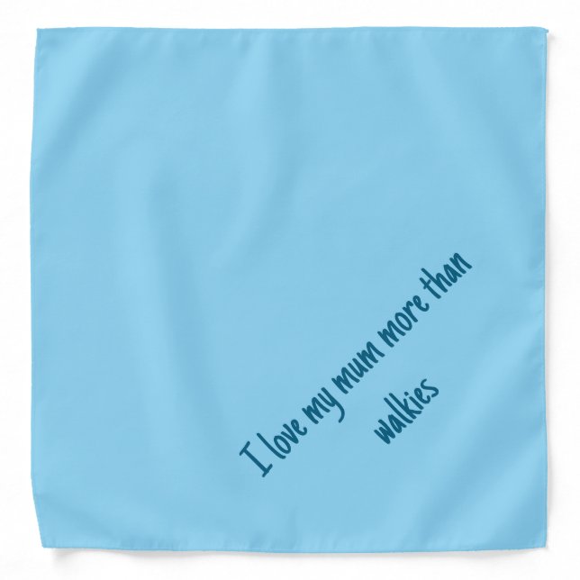 I love my mom dog bandana  (Front)