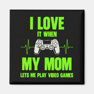 I Love My Mom Gamer Gaming Teen Boys Video Game Co Magnet