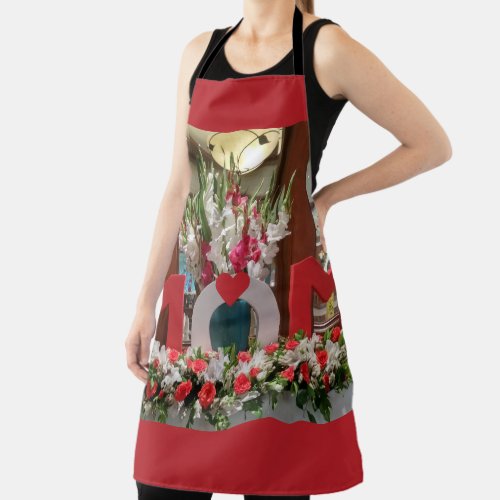 I love My Mom Happy Mothers Day Apron