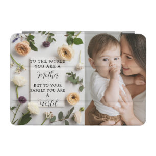 I Love My Mom Mother's day Floral Keepsake iPad Mini Cover