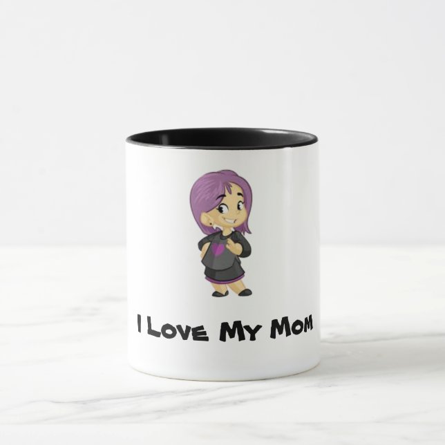 I Love My Mom Mug (Center)