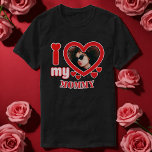 I Love My Mom Personalized T-Shirt<br><div class="desc">I Love My Mom Personalized Photo and Text</div>