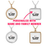 I Love My Mom Silver Plated Necklace<br><div class="desc">Personalized Necklaces for Moms show your love with a custom I Love My Mom necklace. Personalize it with her name to create a beautiful,  one-of-a-kind Mother's Day gift she'll treasure.</div>