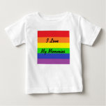 I Love My Mommies Pride Child&#39;s T-shirt at Zazzle