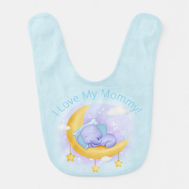 I Love My Mommy - Daddy Bib Baby Shower Gift (Front)
