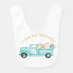 I Love My Mommy - Daddy Bib Fox Baby Shower Gift