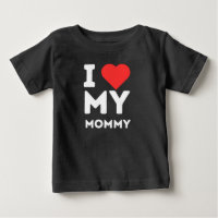 I Love My Mommy Family Love Heart Gift