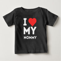 I Love My Mommy Family Love Heart Gift