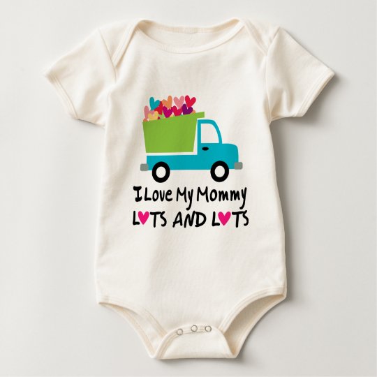 I Love My Mommy Gift Baby Bodysuit