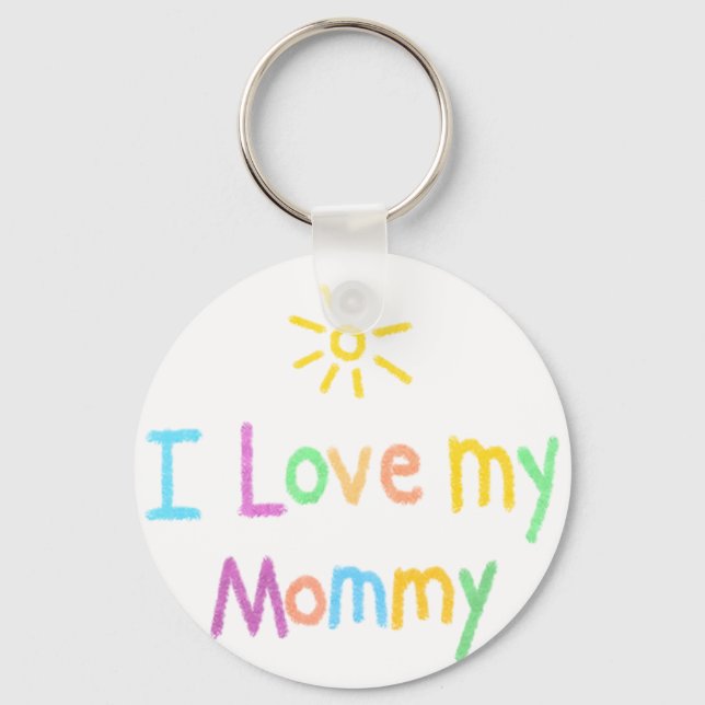 I Love My Mommy Keychain (Front)
