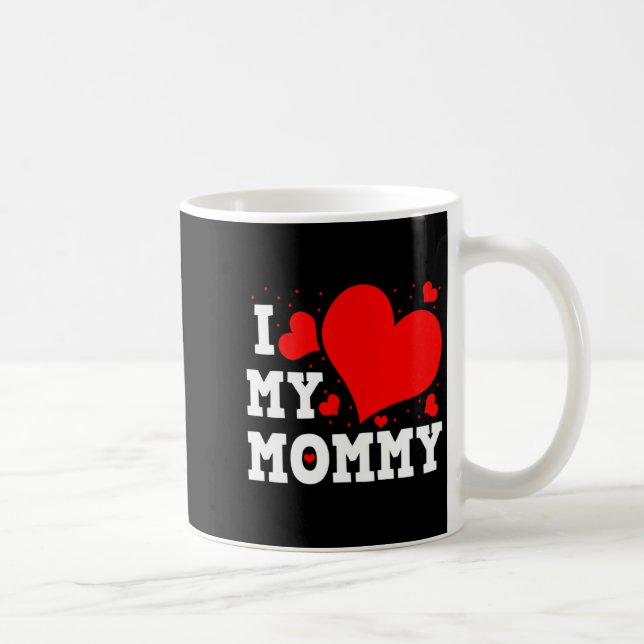 I Love My Mommy Valentines Day Family Matching Gro Coffee Mug (Right)
