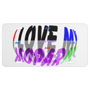 I love my mopar license plate