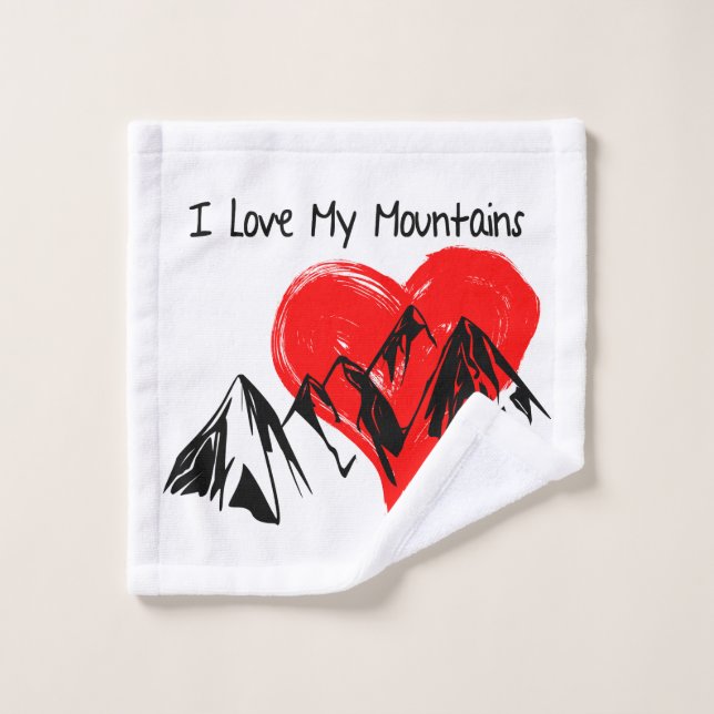 I Love My Mountains! Wash Cloth (Wash Cloth)