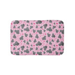 I love my mouse pattern in pink bath mat