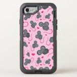 I love my mouse pattern in pink OtterBox defender iPhone SE/8/7 case