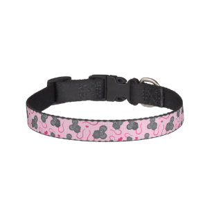 I love my mouse pattern in pink pet collar