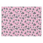 I love my mouse pattern in pink tablecloth