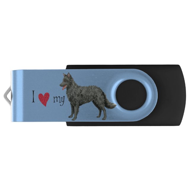 I Love my Mudi Flash Drive (Back)