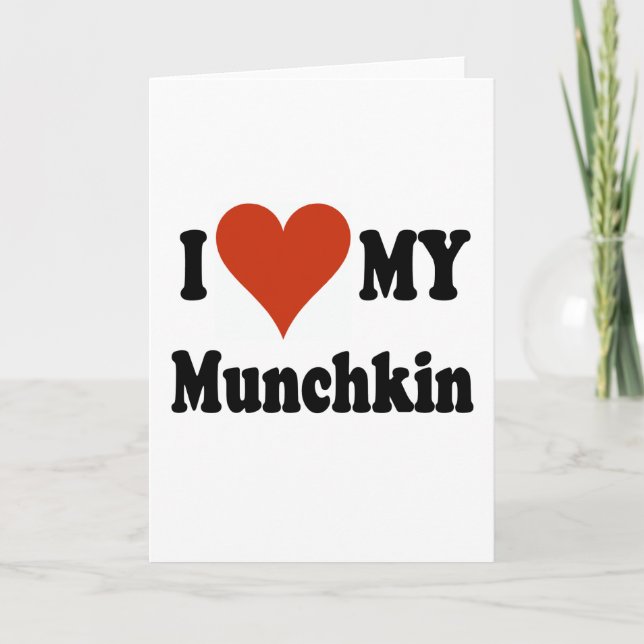 I Love My Munchkin Merchandise Card (Front)