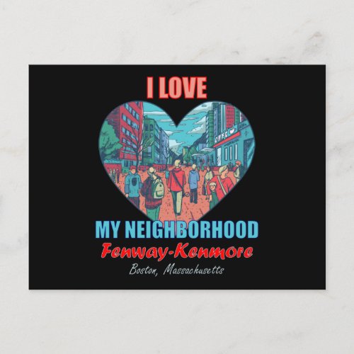 I Love My Neighborhood Fenway_Kenmore Boston Postcard