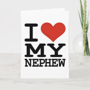 ****I LOVE MY NEPHEW**** BIRTHDAY CARD