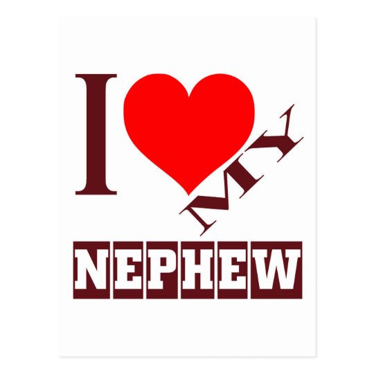 i love my Nephew. Postcard