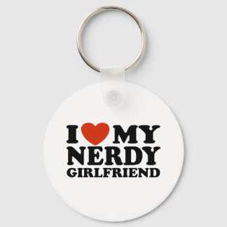 I Love My Nerdy Girlfriend Keychain