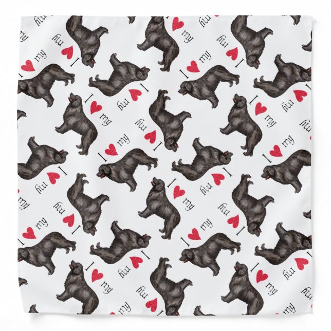 I Love my Newfoundland Bandana (Front)