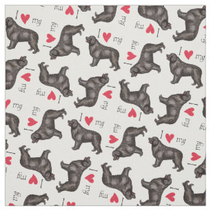 I Love my Newfoundland Fabric