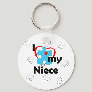 I Love My Niece - Autism Keychain