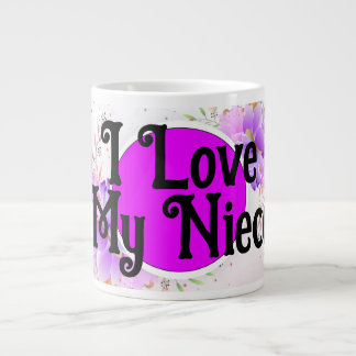I Love My Niece Lavender Orchids Cup Personalize