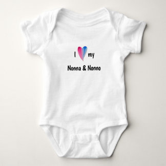 I Love My Nonna and Nonno Baby Bodysuit